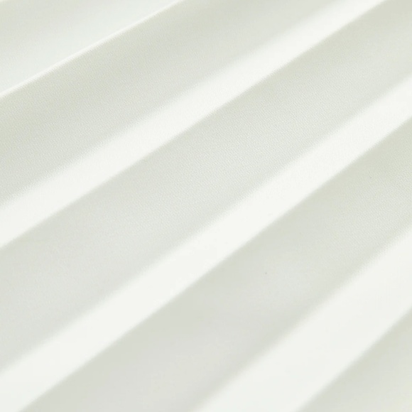 NWT COMMENSE Solid Pleated Strapless Split Dress White - Size XS - Picture 7 of 7